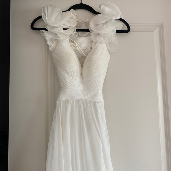 Mac Duggal Ieena Cutout Chiffon Gown - Picture 7 of 12